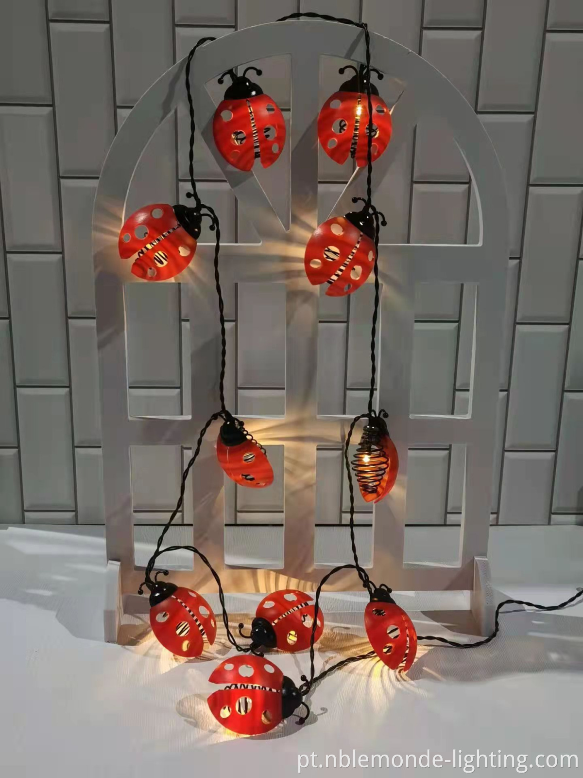 Ladybug Solar String Lights